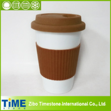 Tasse à café réutilisable avec manches en porcelaine (15032802)